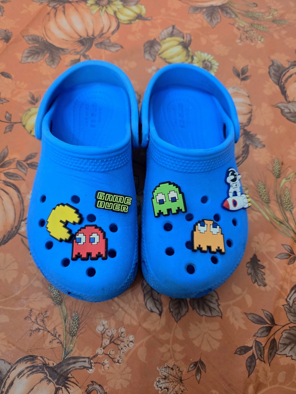 CROCS Kids Bright Blue Arcade Charm Clogs